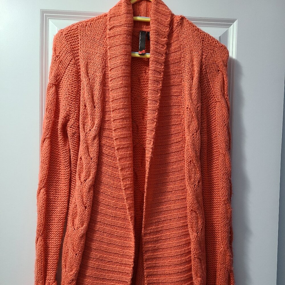 Orange Knitted Jacket